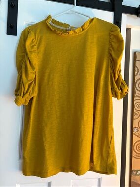 Moon River Mustard Yellow Sleeveless Top